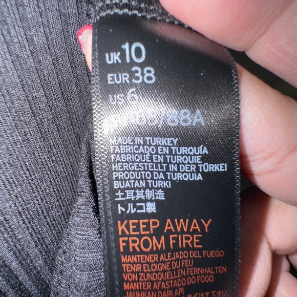 Topshop Sleeveless Mini Dress Black - Picture 8 of 9